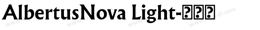 AlbertusNova Light字体转换